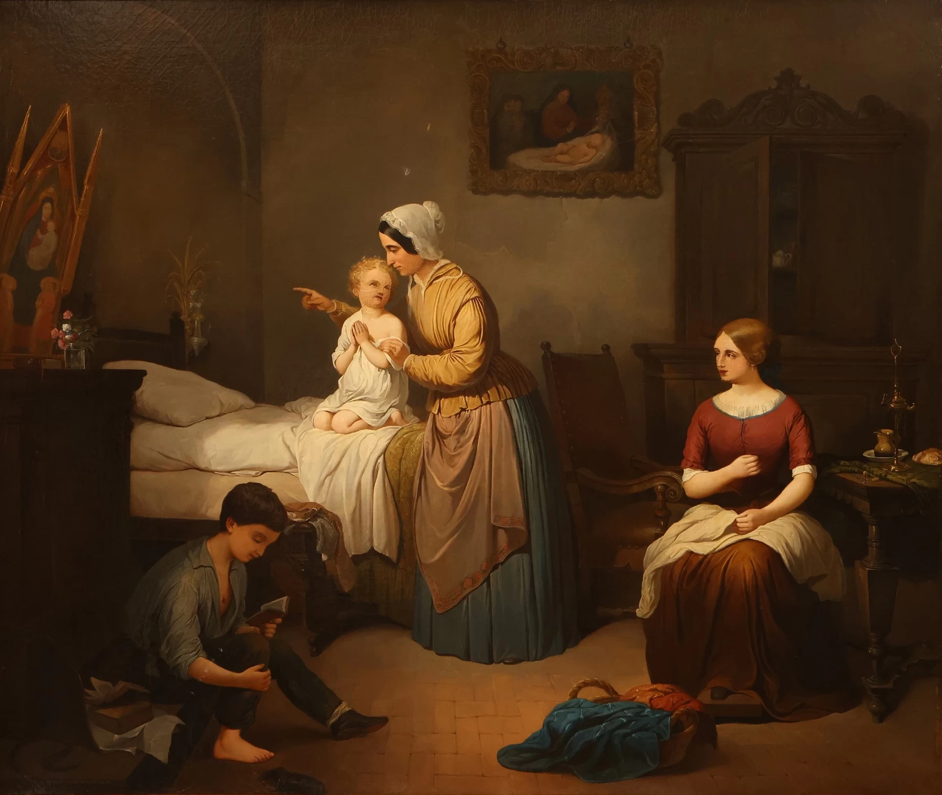 Preghiera della sera, 1852